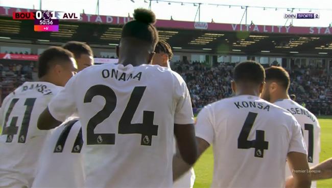 هدف فوز استون فيلا علي بورنموث 1 0 الدوري الانجليزي