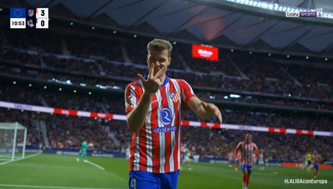 اهداف مباراة اتلتيكو مدريد وريال سوسيداد (4-0) الدوري الاسباني