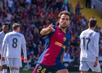 فيديو إريك جارسيا يسجل هدف برشلونة الأول أمام ريال مدريد