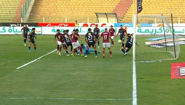 ياسر ابراهيم ينقذ هدف محقق من علي خط المرمي امام سيراميكا في الثواني الاخيرة
