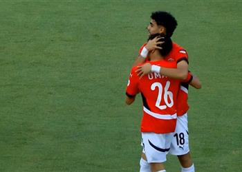 عمر أسامة يسجل هدف منتخب مصر الأول أمام نيجيريا
