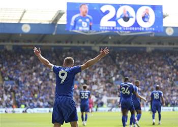 وسط احتفال خيالي فاردي يسجل هدفه رقم 200 مع ليستر سيتي أمام إيبسويتش تاون