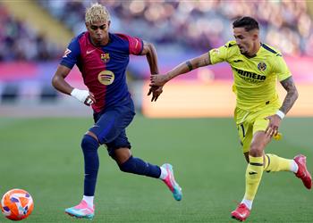 فيديو تسديدة صاروخية لامين يامال يسجل هدف تعادل برشلونة أمام فياريال