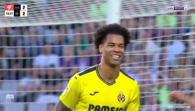 هدف فياريال الثالث القاتل في مرمي برشلونة بالدوري الاسباني