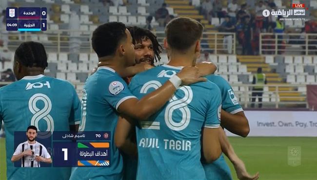 اهداف مباراة الجزيرة والوحدة (2-2) الدوري الاماراتي