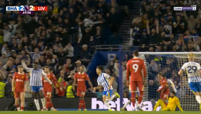 هدف تعادل برايتون مع ليفربول (2-2) الدوري الانجليزي