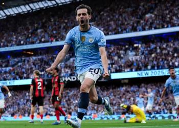 فيديو برناردو سيلفا يسجل هدف مانشستر سيتي الثاني أمام بورنموث