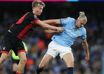 أجواء مشتعلة حالتا طرد في مباراة مانشستر سيتي وبورنموث