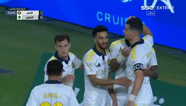 اهداف مباراة النصر والخليج 2 0 الدوري السعودي