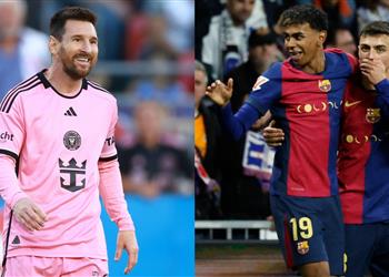 بدون تفسير تصرف مثير للدهشة من لامين يامال تجاه ليونيل ميسي