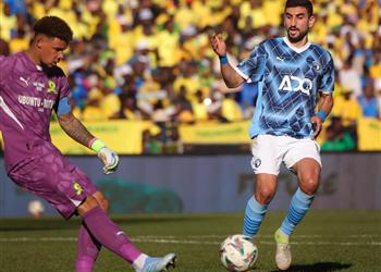 فيديو في الوقت القاتل وليد الكرتي يسجل هدف تعادل بيراميدز أمام صن دوانز