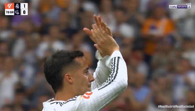لحظة تبديل لوكاس فاسكيز في آخر مباراة له مع ريال مدريد على ملعب سانتياجو بيرنابيو