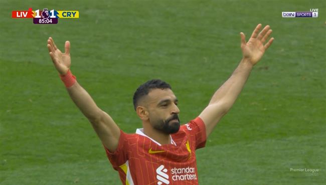 هدف محمد صلاح في مرمي كريستال بالاس بالدوري الانجليزي