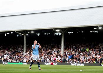 هالاند يرد على تصريحات جوارديولا ويوضح حقيقة تعمده تنفيذ ضربة جزاء مانشستر سيتي أمام فولهام