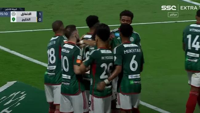 اهداف مباراة الخليج والاتفاق 1 2 الدوري السعودي