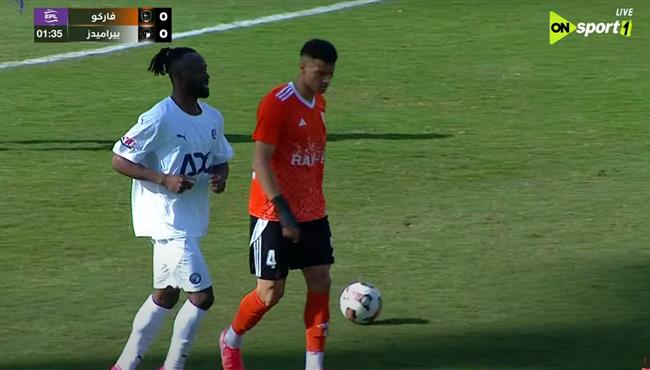 هدف بيراميدز الملغي امام فاركو في الدوري المصري