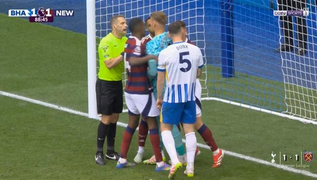 اهداف مباراة نيوكاسل وبرايتون 1 1 الدوري الانجليزي