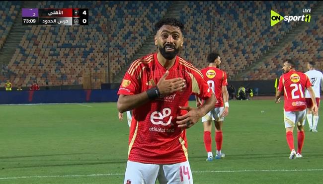 هدف حسين الشحات في مرمي حرس الحدود بالدوري المصري