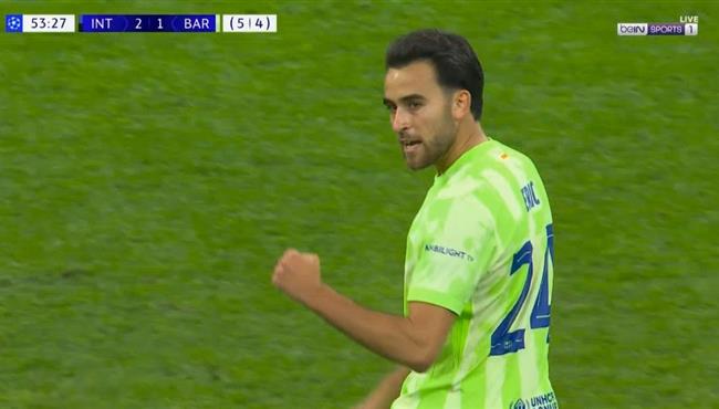 هدف ايرك جارسيا الرائع في مرمي انتر ميلان بنصف نهائي دوري ابطال اوروبا