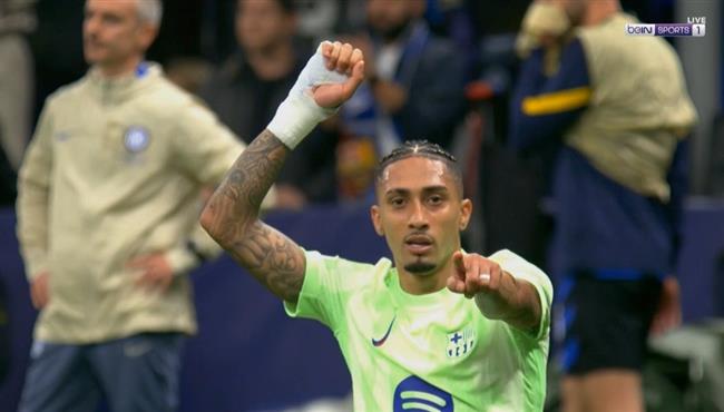 هدف رافينيا في مرمي انتر ميلان بنصف نهائي دوري ابطال اوروبا