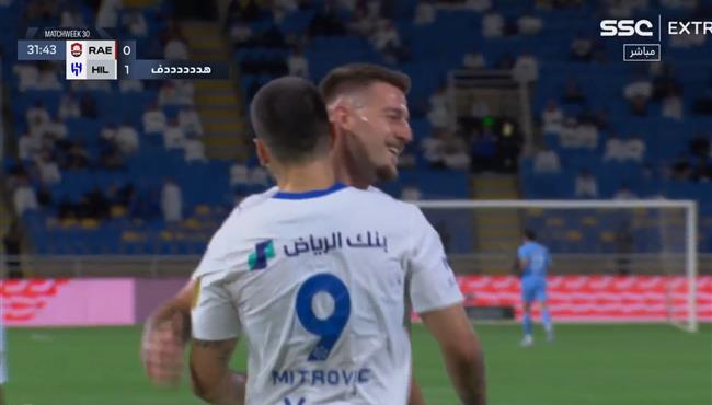 هدف ميتروفيتش في مرمي الرائد بالدوري السعودي