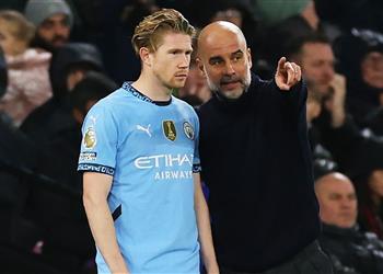 بشكل مقتضب جوارديولا يرد على ارتباط دي بروين بإمكانية انتقاله إلى ليفربول