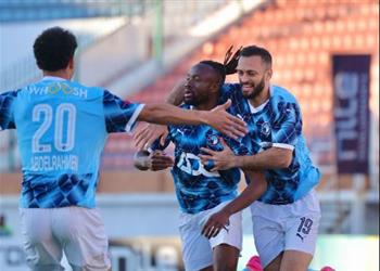 فيديو مروان حمدي يسجل هدف تعادل بيراميدز أمام البنك الأهلي