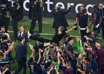 رد فعل مبابي بعد تتويج باريس سان جيرمان بلقب دوري أبطال أوروبا