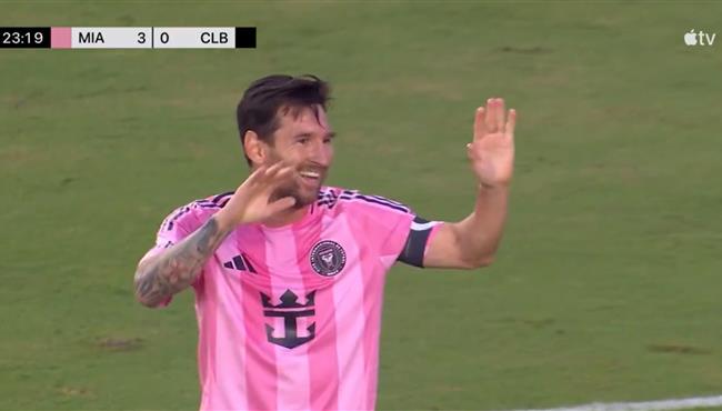 هدف ميسي الثاني الرائع في مرمي كولومبوس بالدوري الامريكي