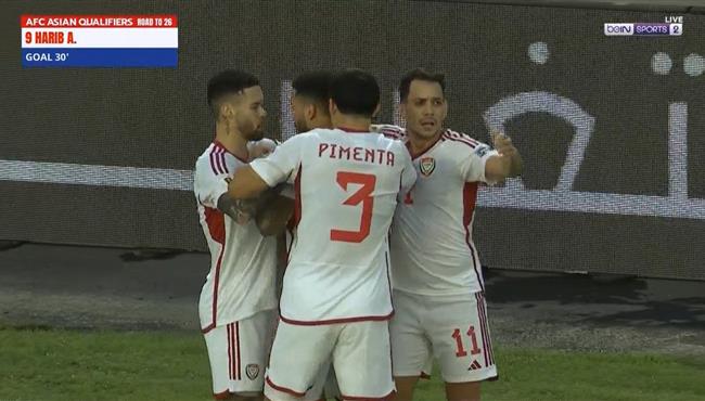 اهداف مباراة الامارات وقرجيكستان 1 1 تصفيات كاس العالم