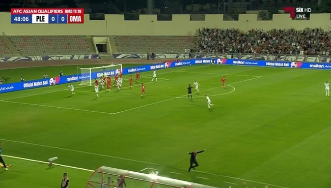 هدف فلسطين في مرمي عمان بتصفيات كأس العالم