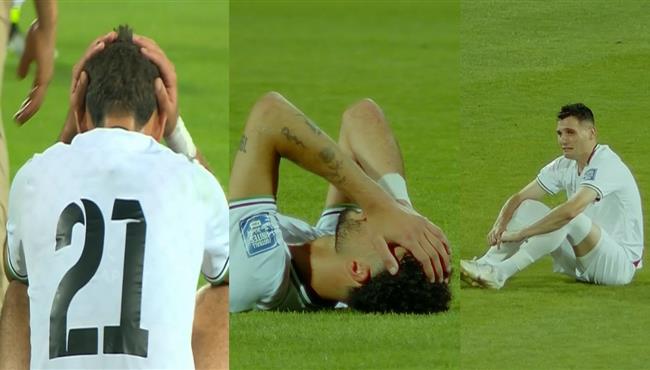 انهيار لاعبي فلسطين بعد التعادل مع عمان والخروج من تصفيات كأس العالم