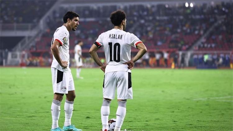 محمد صلاح وعمر مرموش مع منتخب مصر