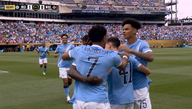 هدف مانشستر سيتي الاول في مرمي الوداد بكأس العالم للأندية