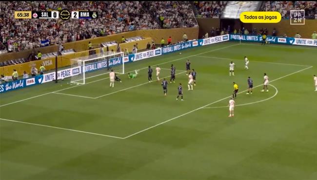 انقاذ رائع من بيلينجهام لمرمي ريال مدريد امام سالزبورج