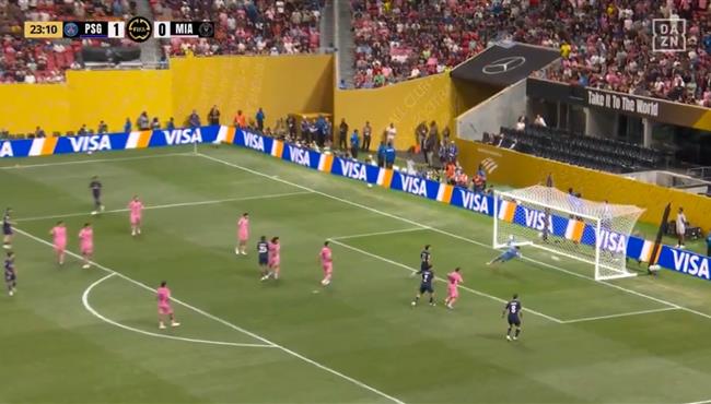 كفاراتسخيليا كاد ان يسجل هدف رائع امام انتر ميامي