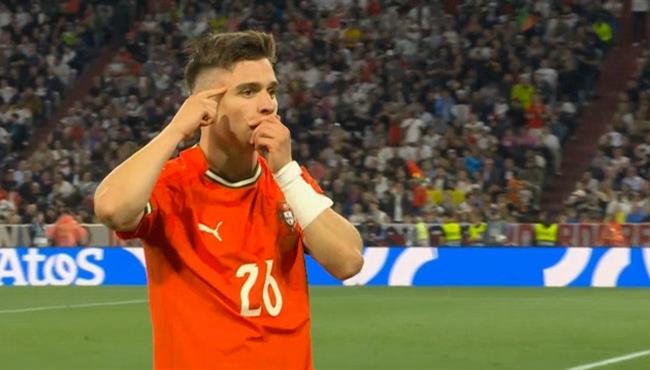 هدف كونسيساو العالمي في مرمي المانيا بنصف نهائي دوري الامم الاوروبية