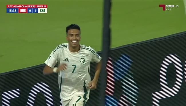 هدف السعودية في مرمي البحرين بتصفيات كأس العالم