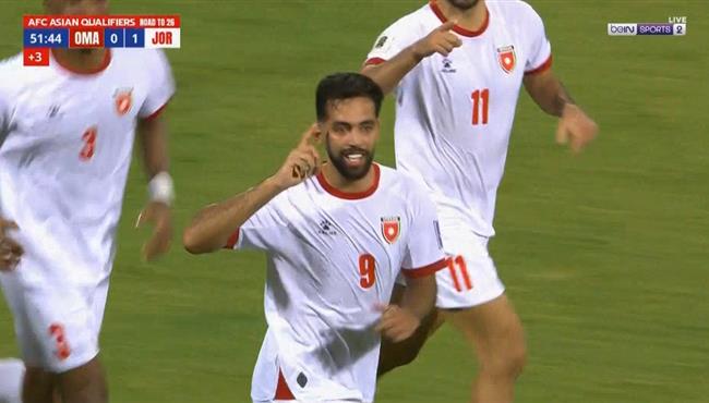هدف الاردن الاول في مرمي عمان بتصفيات كأس العالم