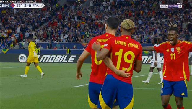 هدفا نيكو ويليامز وميرنيو في مرمي فرنسا بنصف نهائي دوري الامم الاوروبية