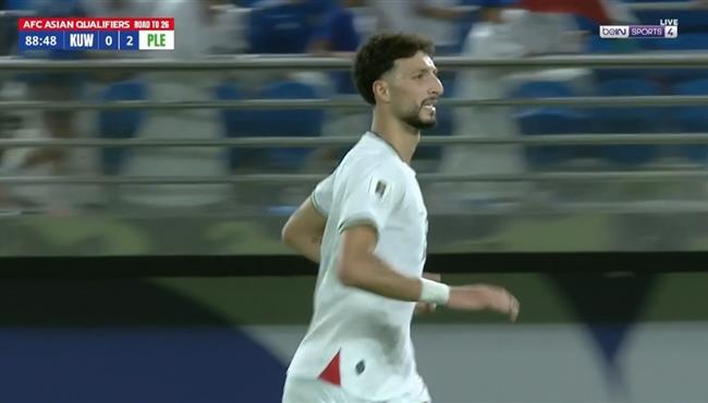 هدف وسام ابو علي في مرمي الكويت يتصفيات كأس العالم