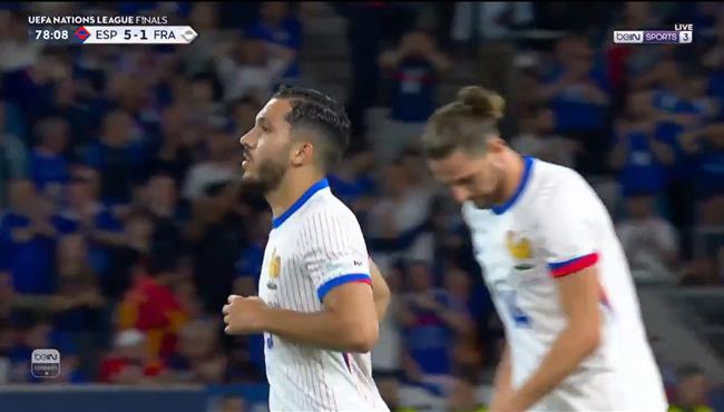 هدف ريان شرقي العالمي في مرمي فرنسا بنصف نهائي دوري الامم الاوروبية