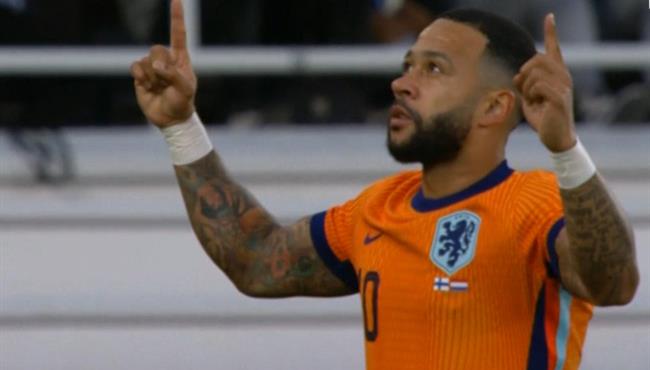 هدف هولندا الاول في مرمي فنلندا بتصفيات كاس العالم