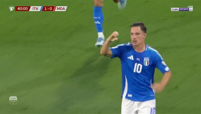 هدف ايطاليا الاول في مرمي مولدوفا بتصفيات كأس العالم