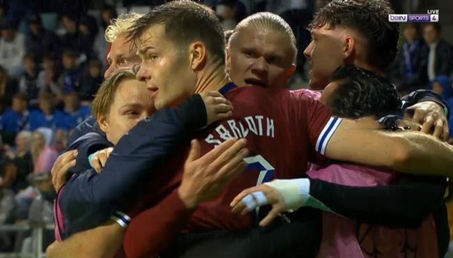 هدف فوز النرويج علي استونيا 1 0 هالاند