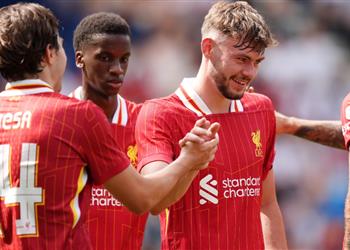 فيديو في وداعية جوتا محمد صلاح يشارك وليفربول يفوز بثلاثية ودية على بريستون