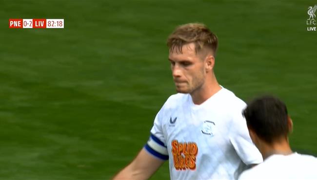 هدف بريستون الاول في مرمي ليفربول مباراة ودية