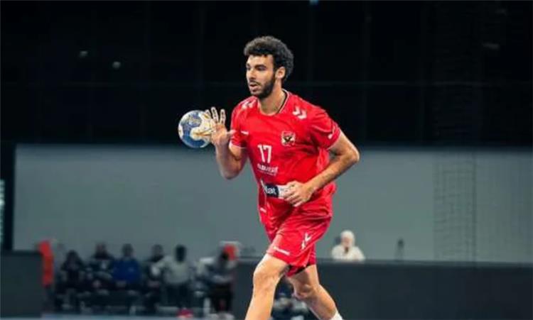 أحمد خيري لاعب فريق كرة اليد بالنادي الأهلي