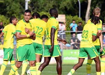 فيديو مصطفى محمد ي سجل في خسارة نانت أمام جانجون بثنائية ودي ا