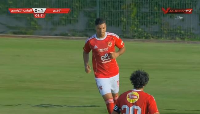 هدف محمد شريف الاول في مرمي الملعب التونسي .. مباراة ودية
